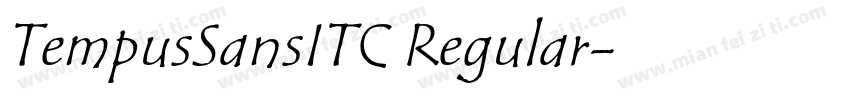 TempusSansITC Regular字体转换
